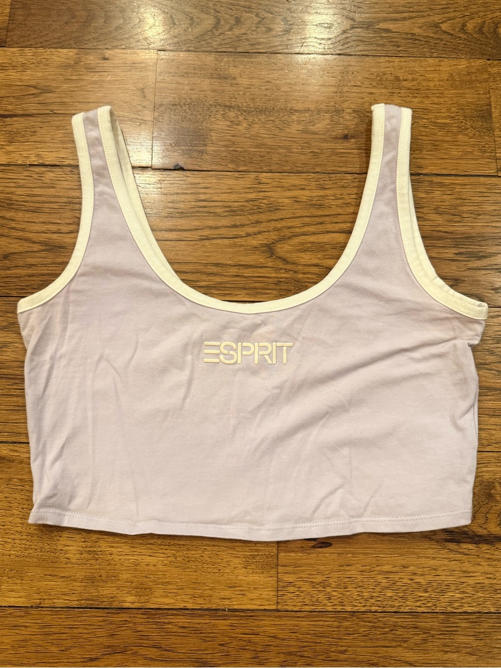 Esprit Women's Lavender Scoop Neck Crop Top/Bralette